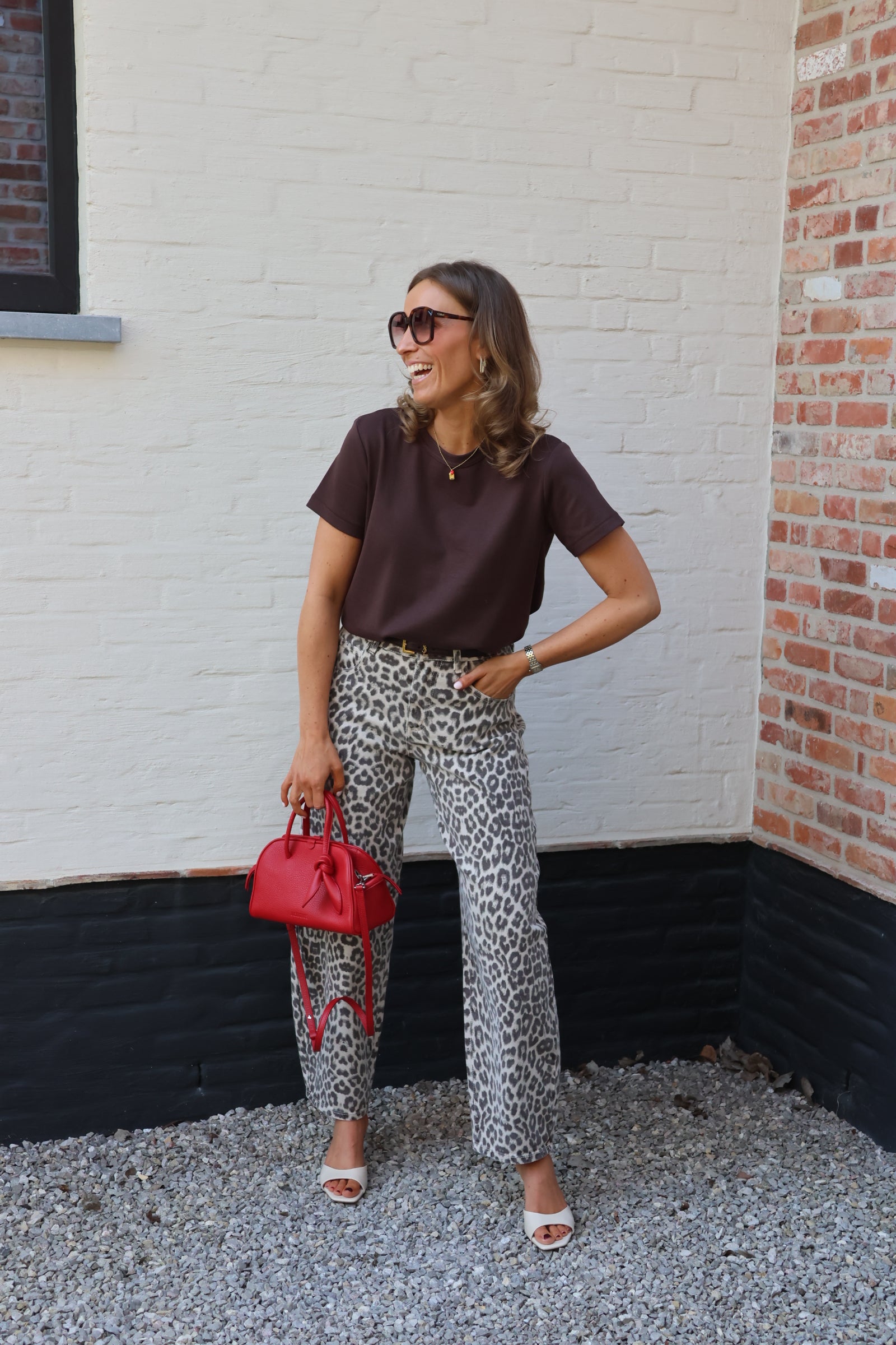 Marie musthave T-shirt bruin