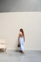 Colette maxi jurk lichtblauw