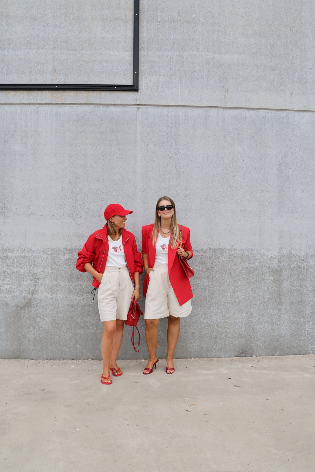 Bea oversized blazer rood
