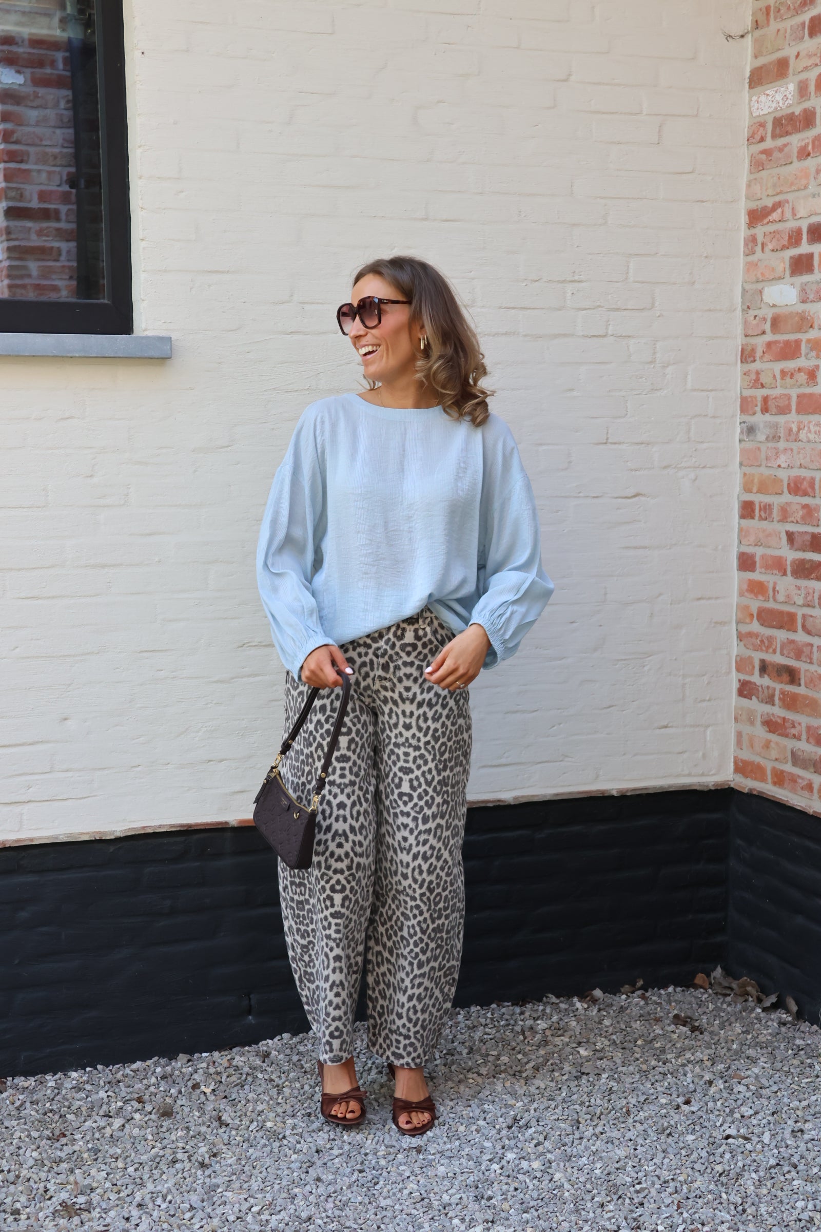 PRE-ORDER Cleo leopard balloon jeans