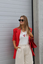 Bea oversized blazer rood