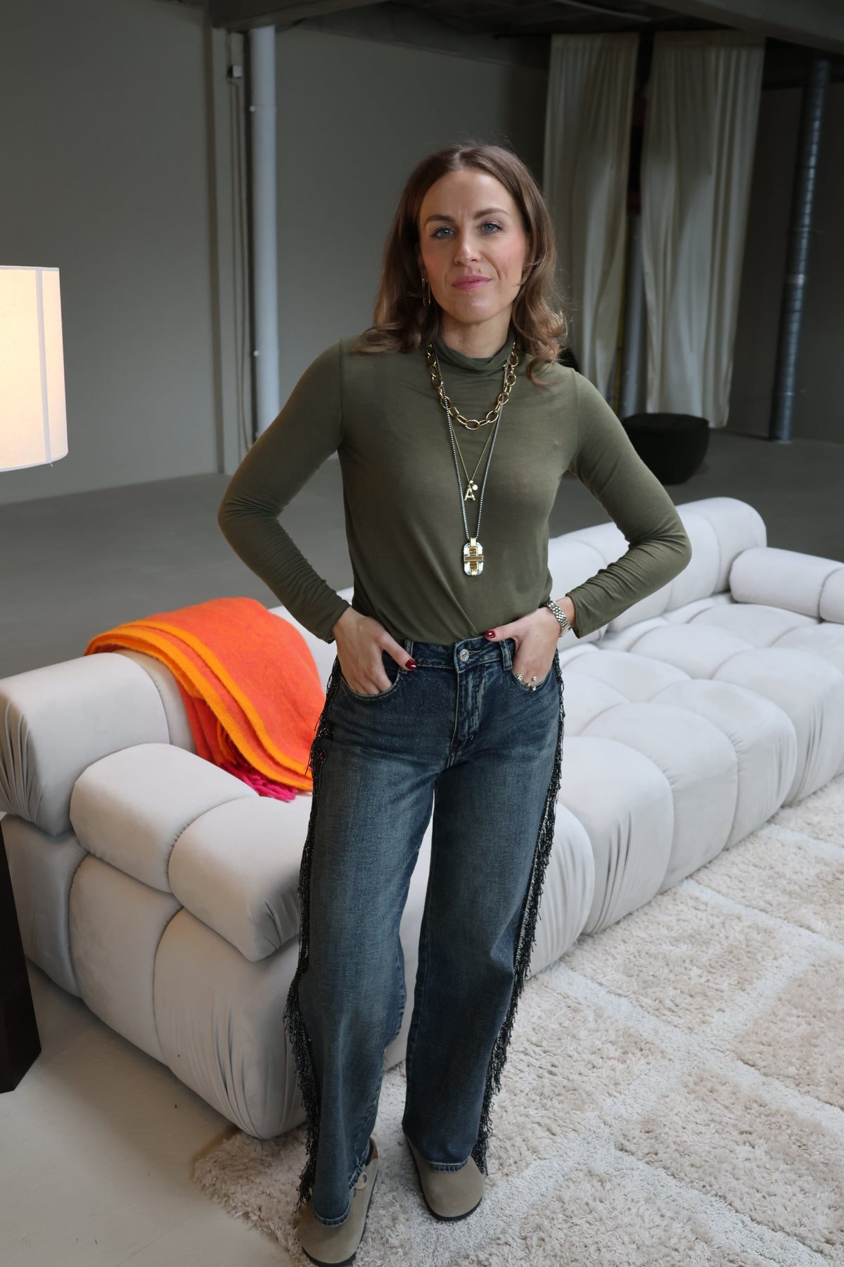 Jackie coltruitje kaki