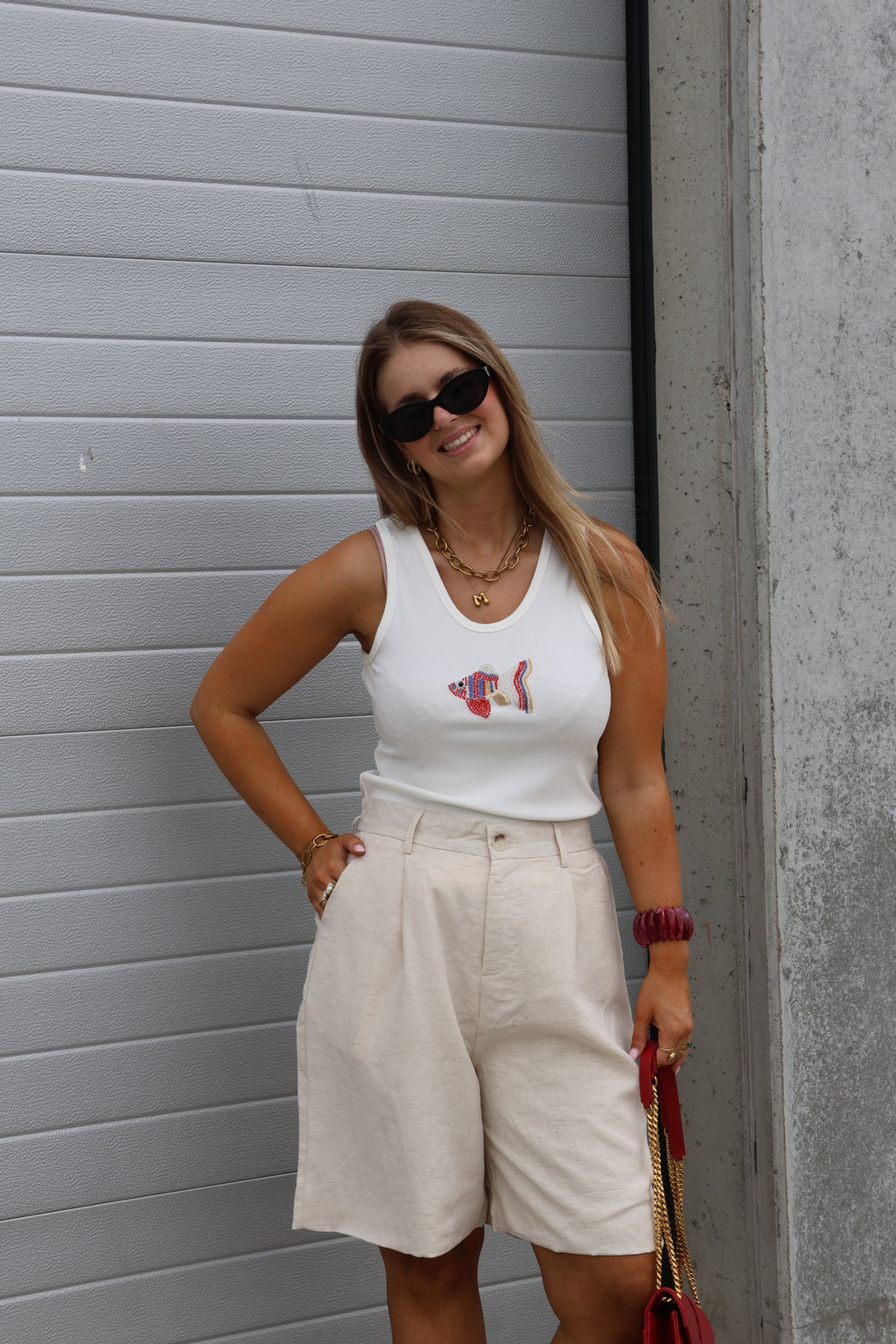 Maud bermuda beige