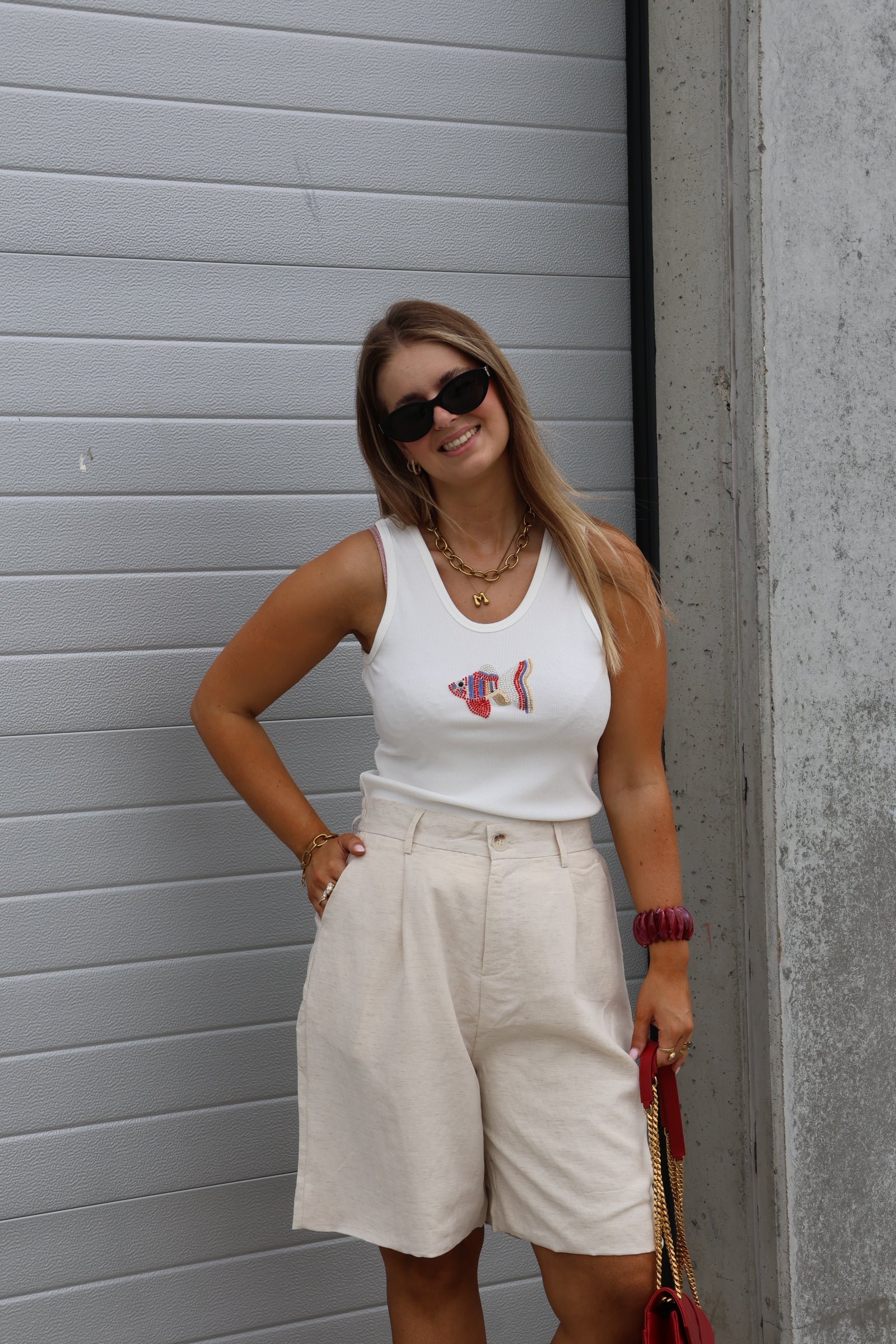Maud bermuda beige
