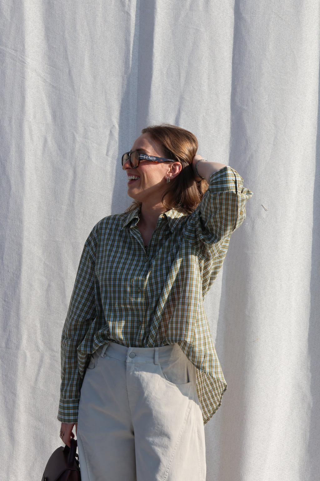 Agnes geruit hemd groen