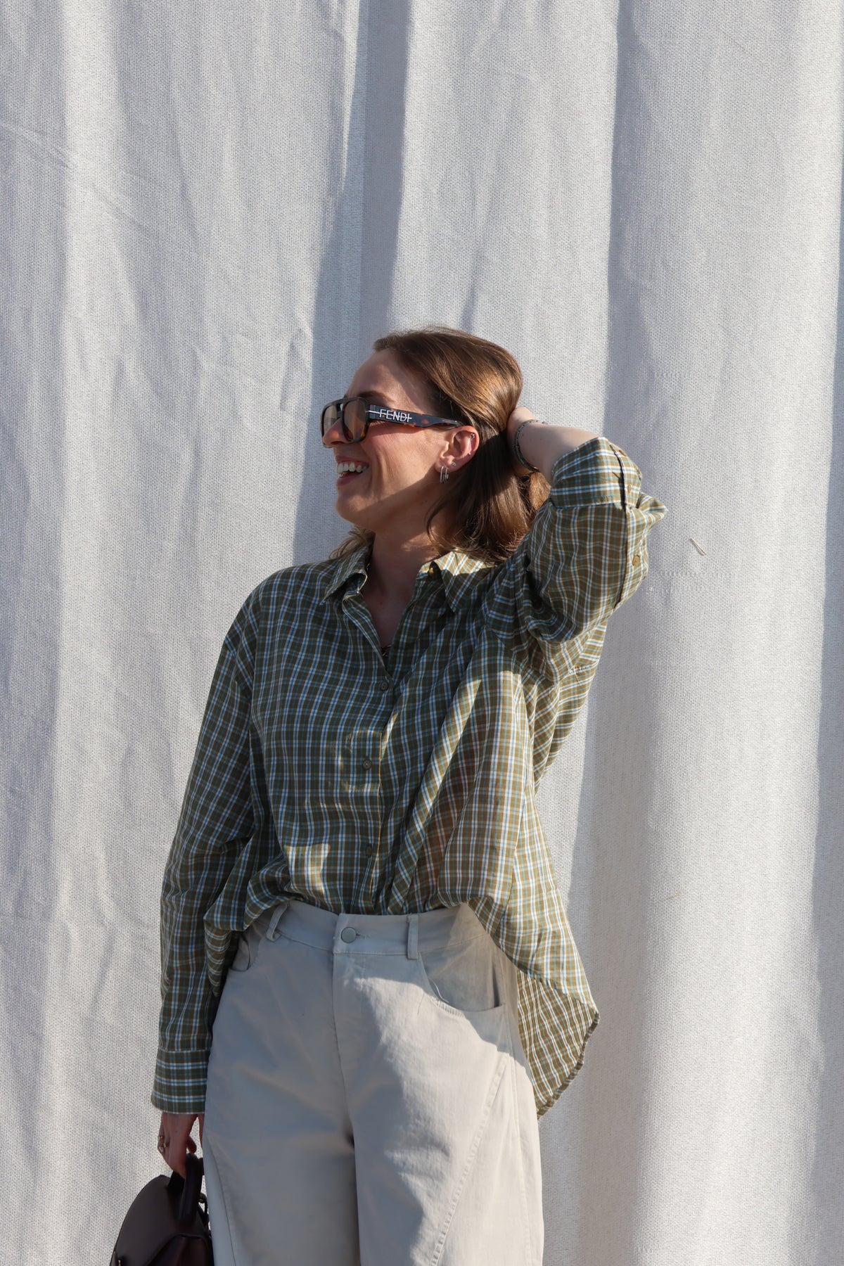 Agnes geruit hemd groen