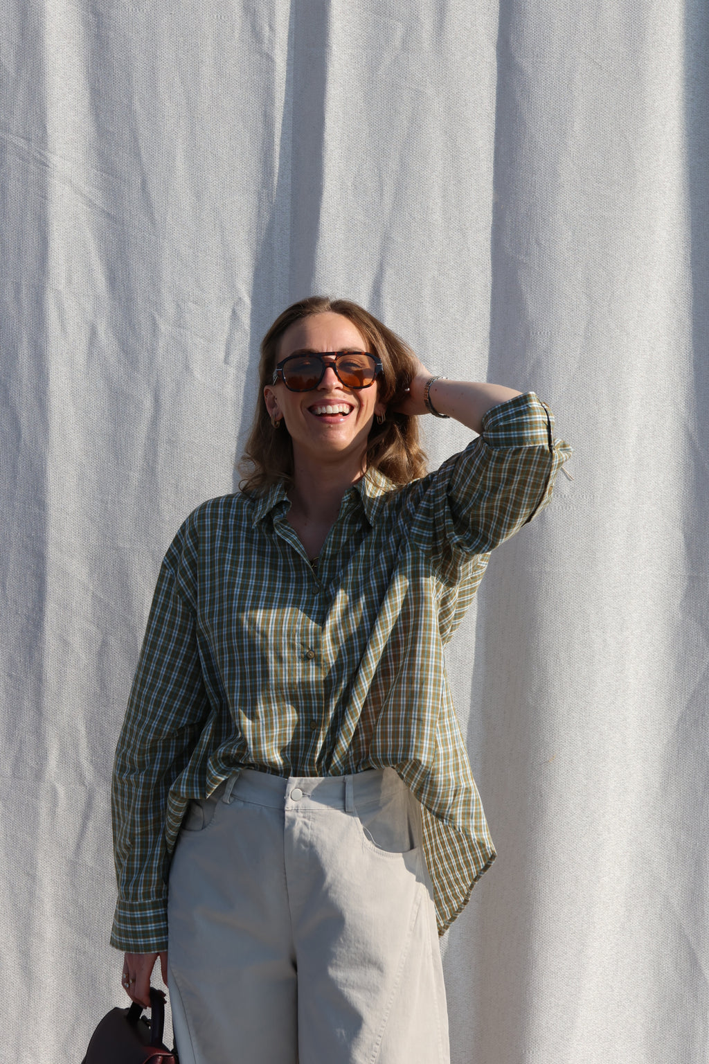 Agnes geruit hemd groen