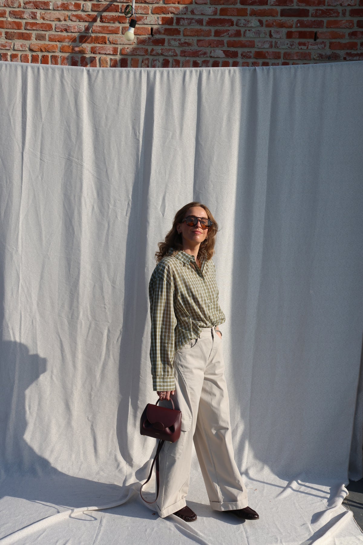 Agnes geruit hemd groen