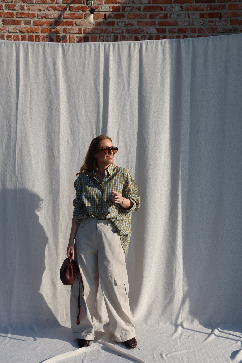 Agnes geruit hemd groen