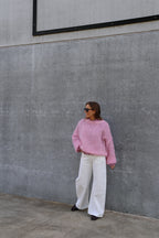 Hazel jeans wit met detail