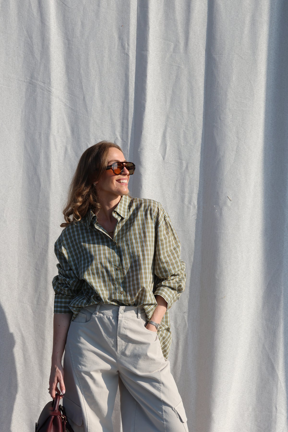 Agnes geruit hemd groen