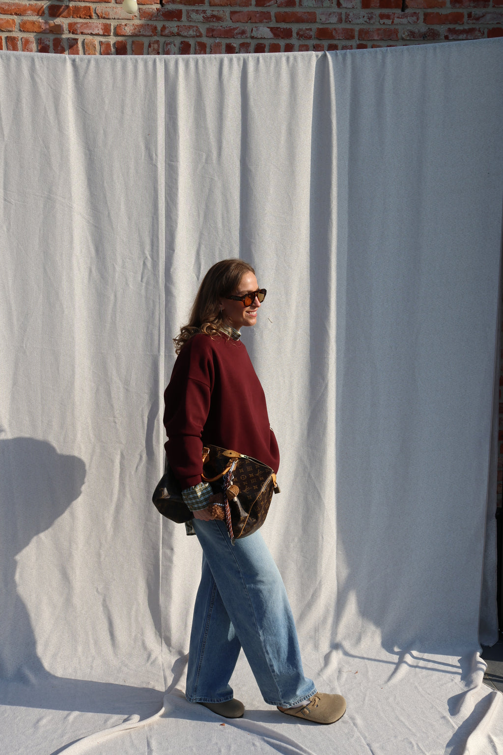 Lux oversized sweater bordeaux