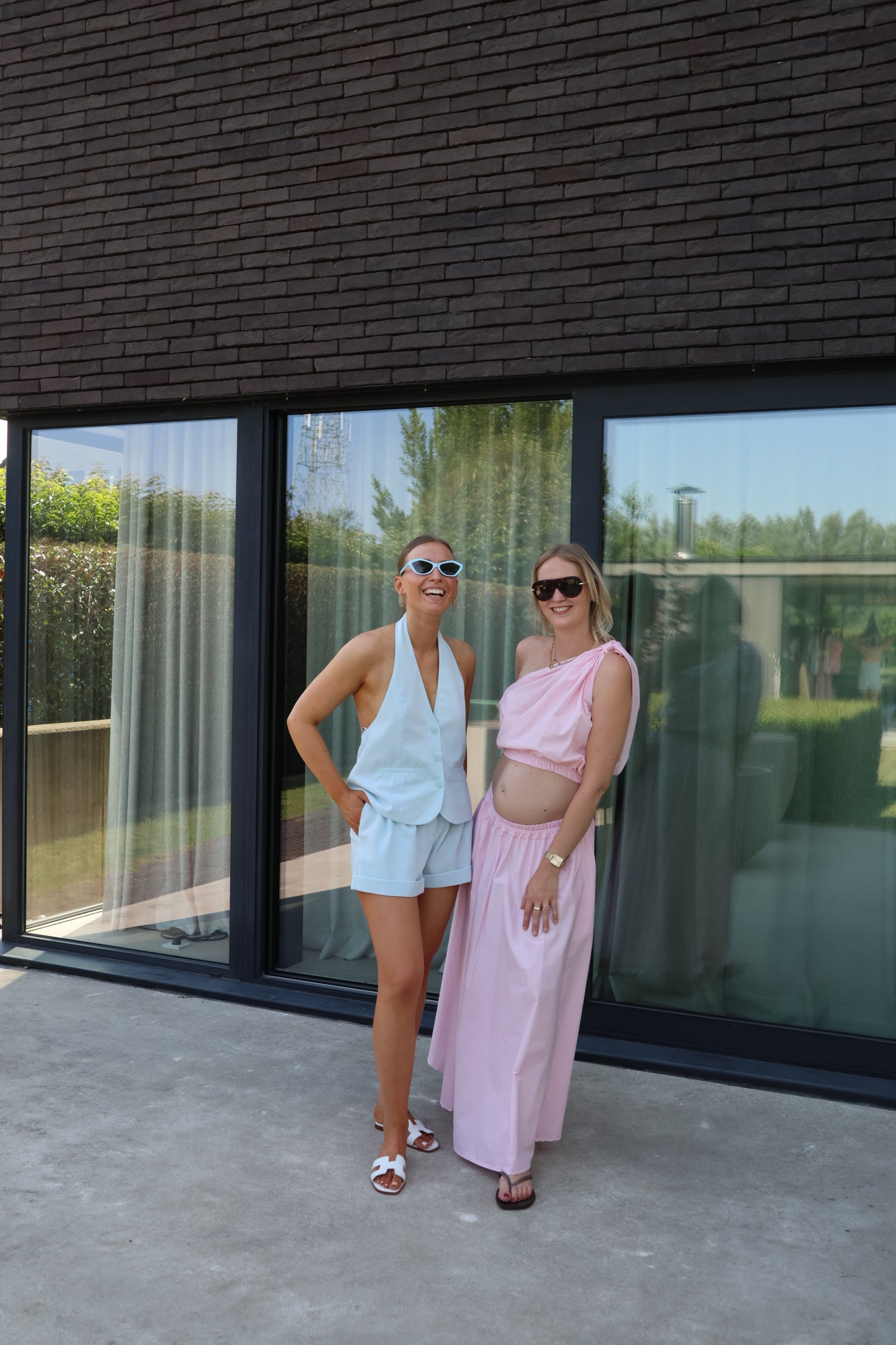 Rosie midi rok roze
