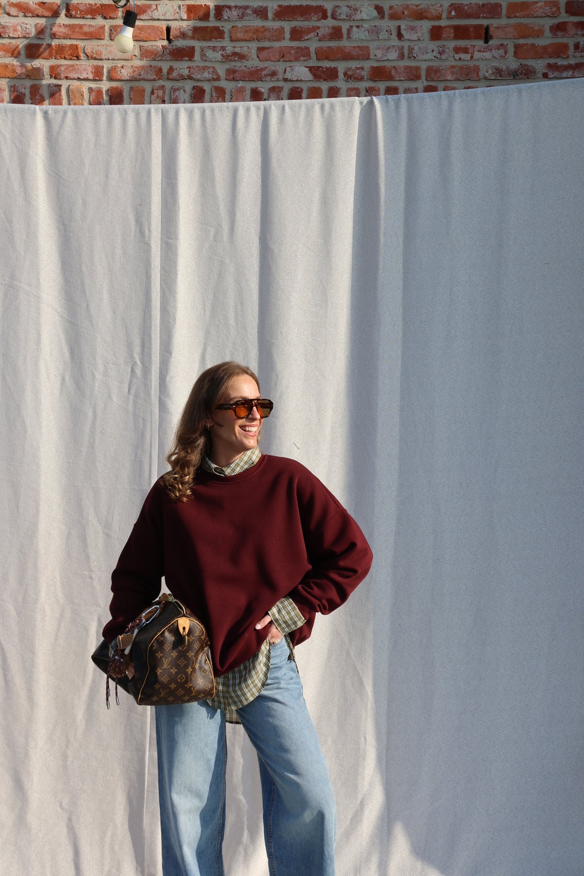 Lux oversized sweater bordeaux