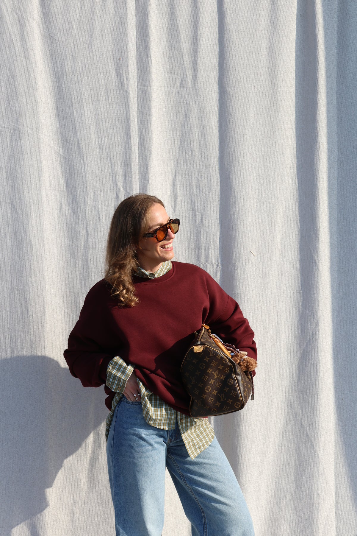 Lux oversized sweater bordeaux