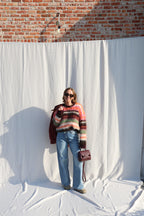 Coco wide leg jeans met asymmetrische knoop