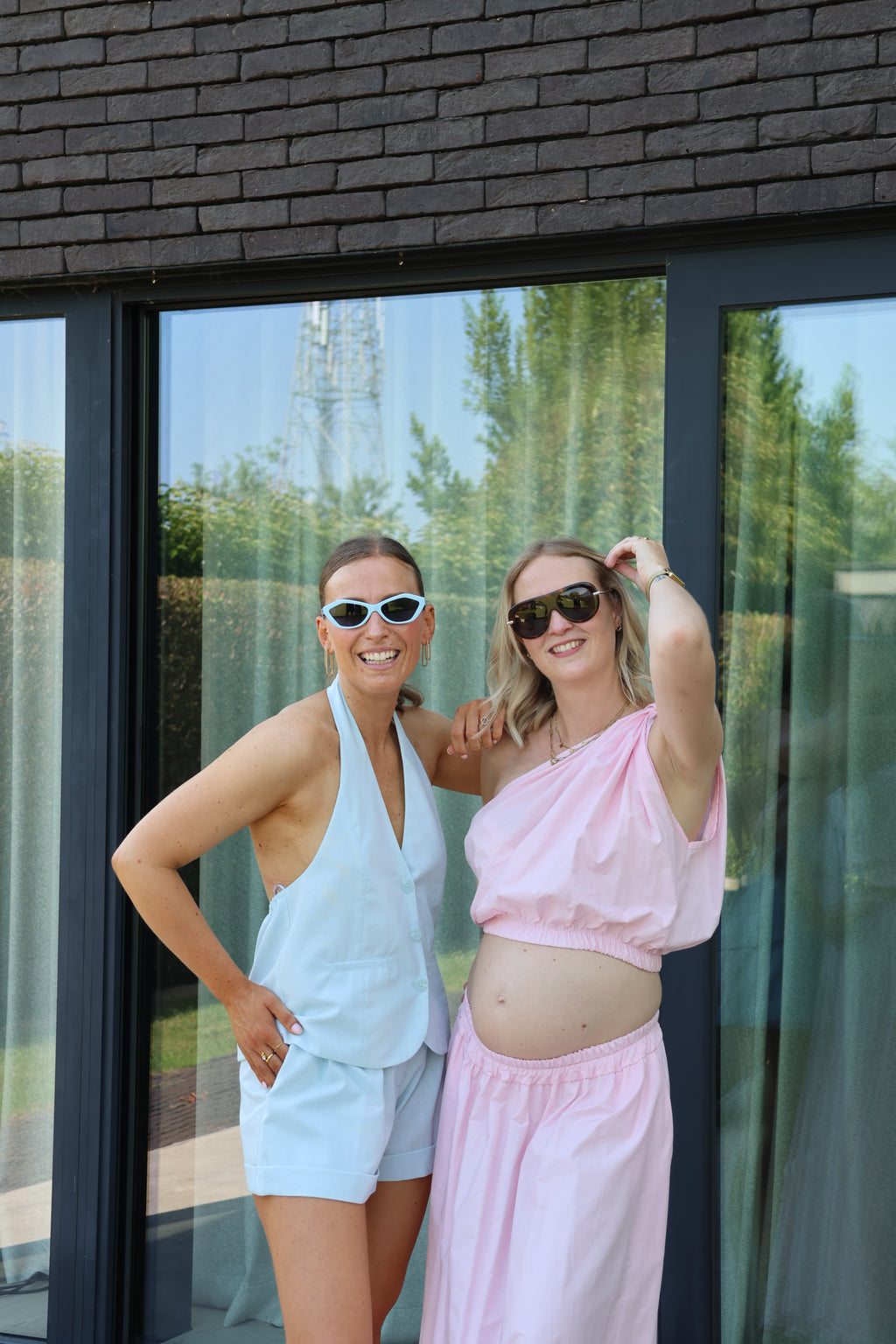 Rosie one shoulder top roze