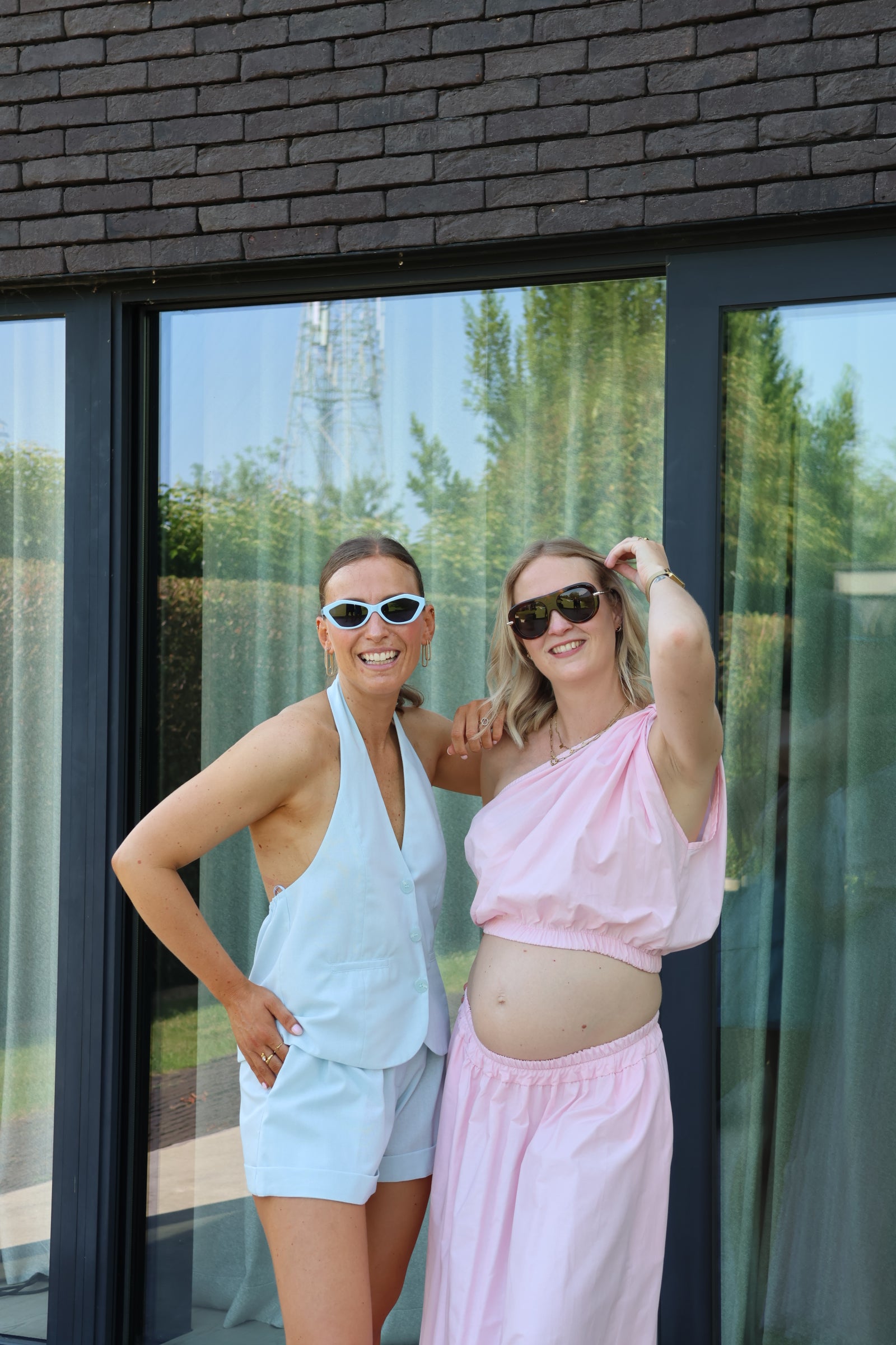 Rosie one shoulder top roze