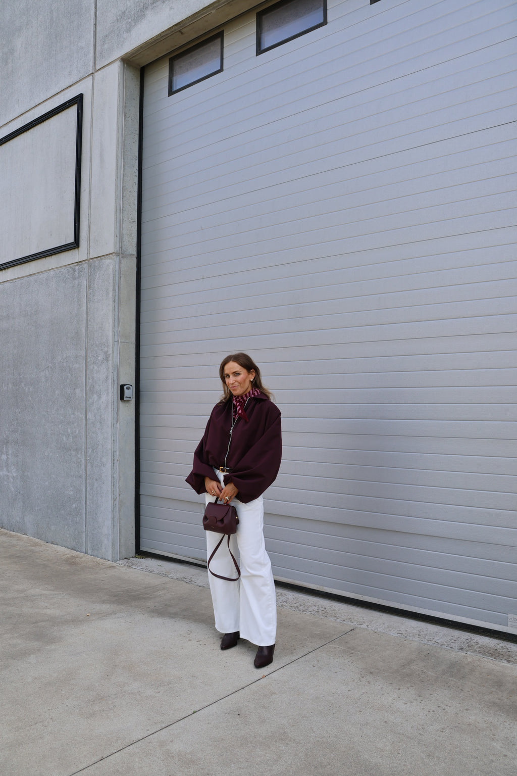 Lou gestreept sjaaltje roze/bordeaux