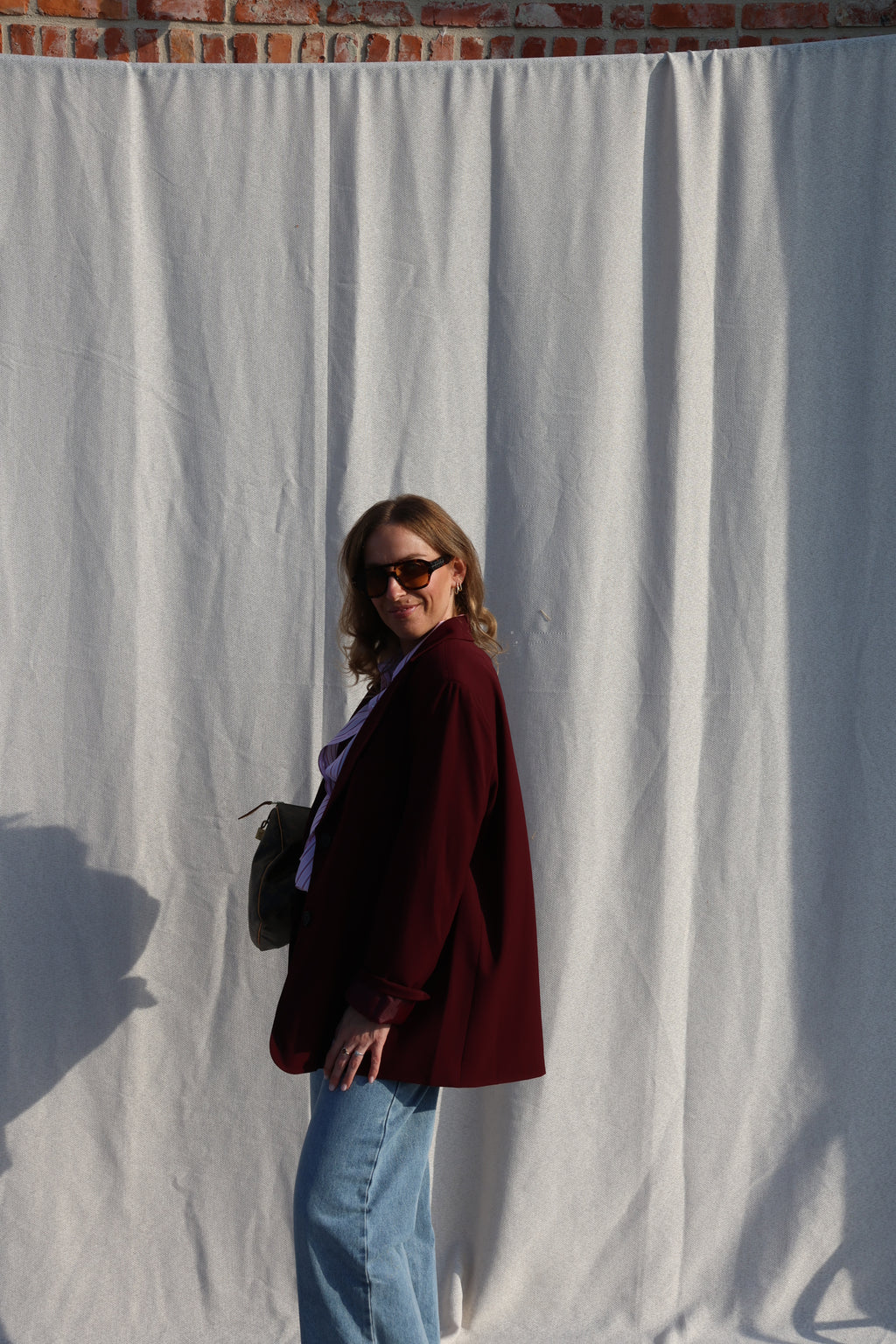 Lune blazer bordeaux