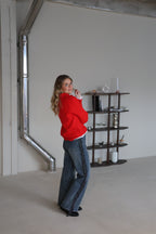 PRE-ORDER Odyle zipper sweater red