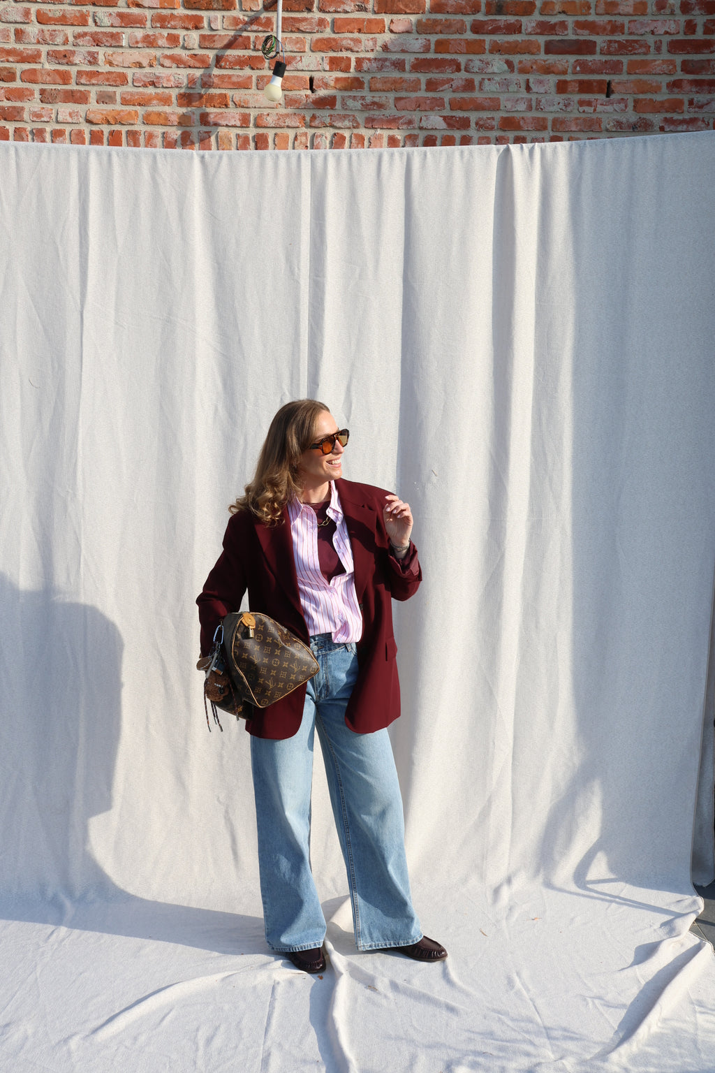 Lune blazer bordeaux