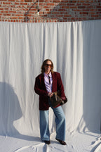 Lune blazer bordeaux