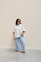 Gulia oversized T-shirt grijs