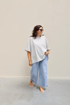 Gulia oversized T-shirt grijs