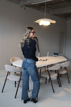 Liselle fringes denim vintage blue