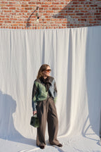 Amara pantalon kaki/bruin