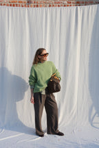 Amara pantalon kaki/bruin