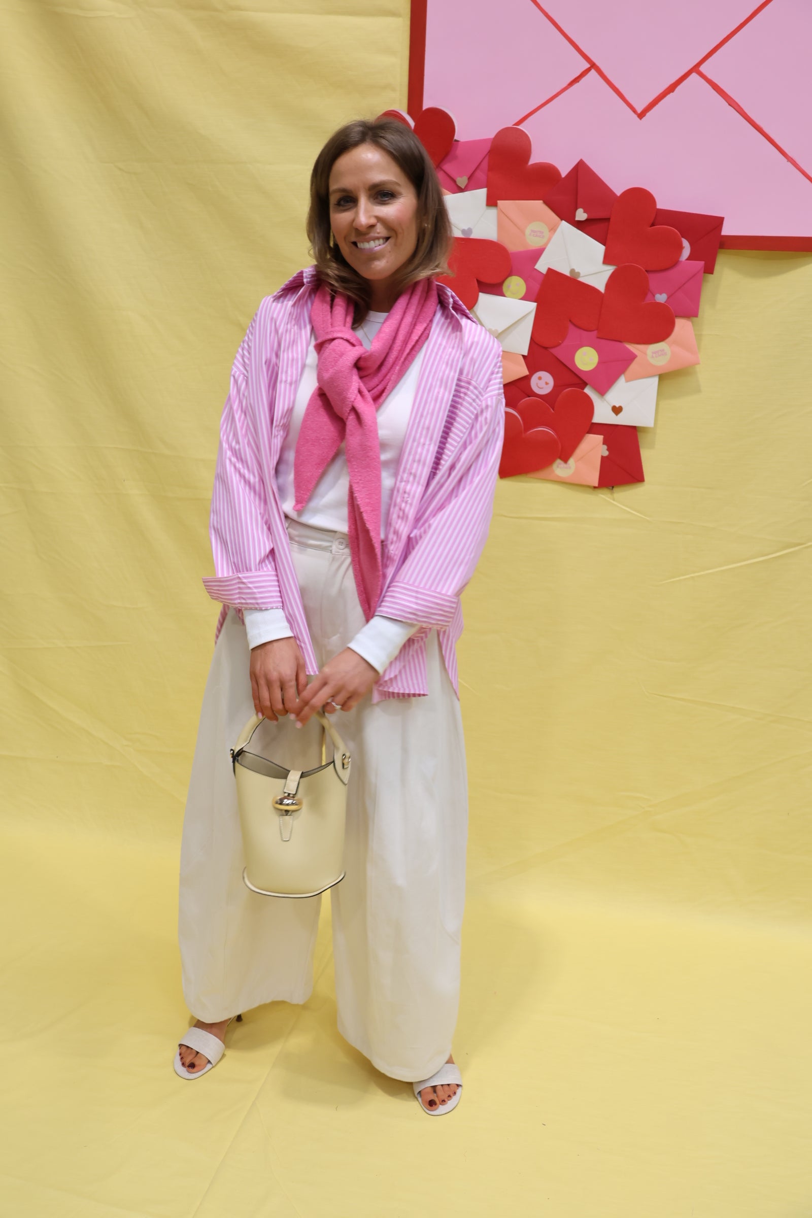 Romy sjaaltje donkerroze