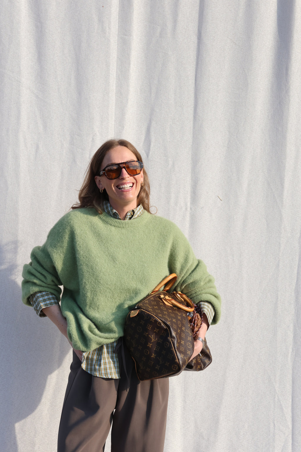 Agnes geruit hemd groen