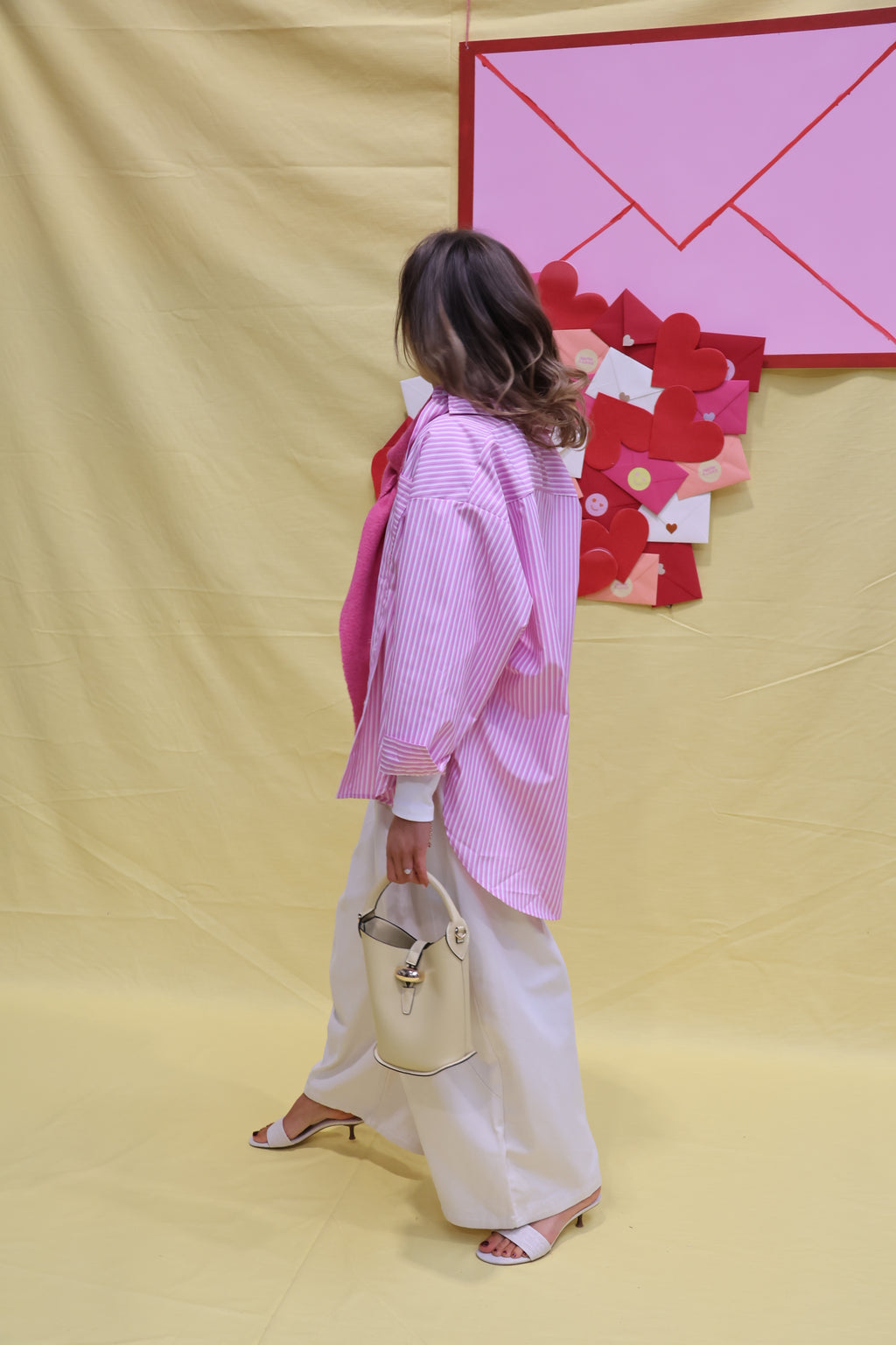 Liesel striped shirt roze