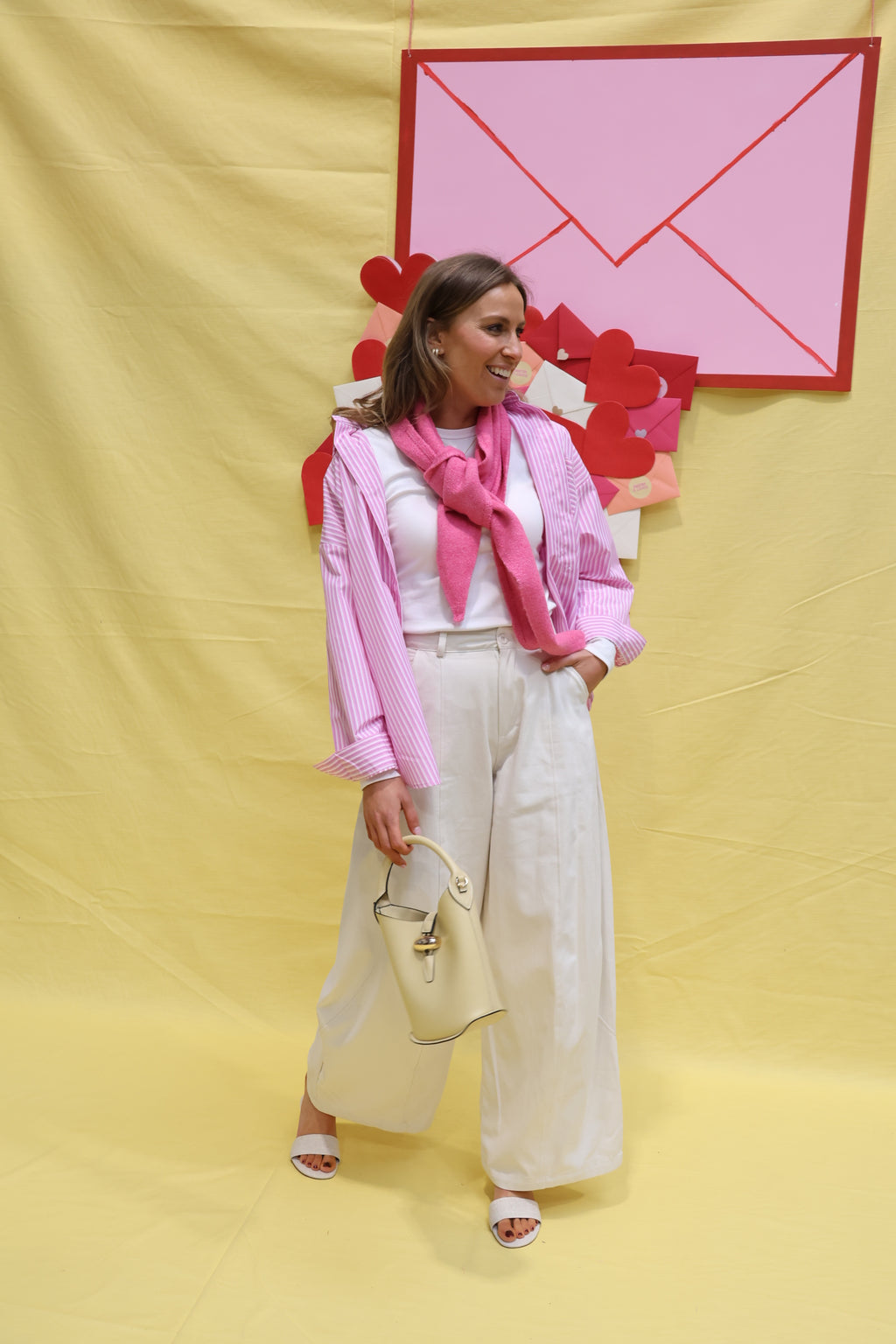 Liesel striped shirt roze