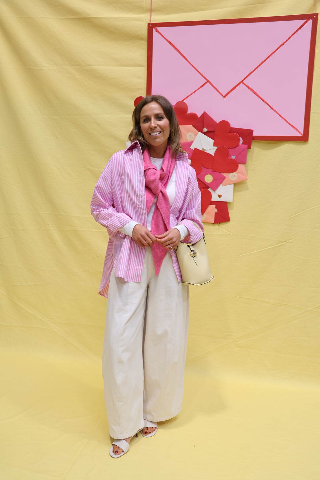 Liesel striped shirt roze