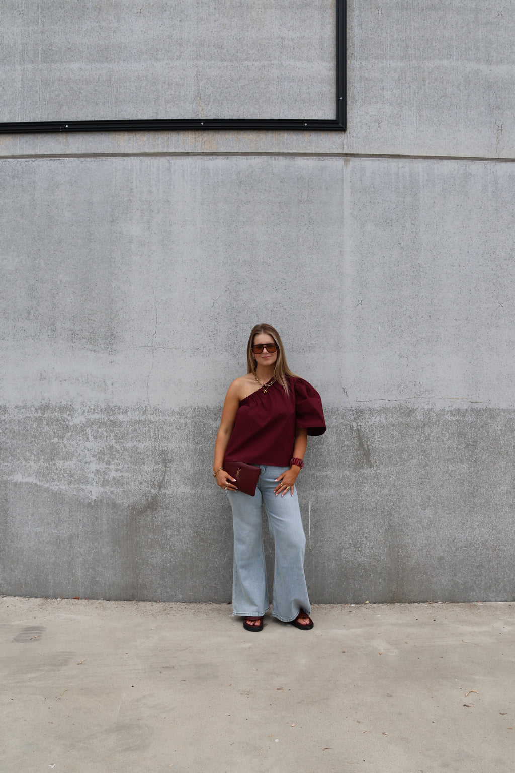 Fenna flared jeans light denim