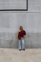 Fenna flared jeans light denim