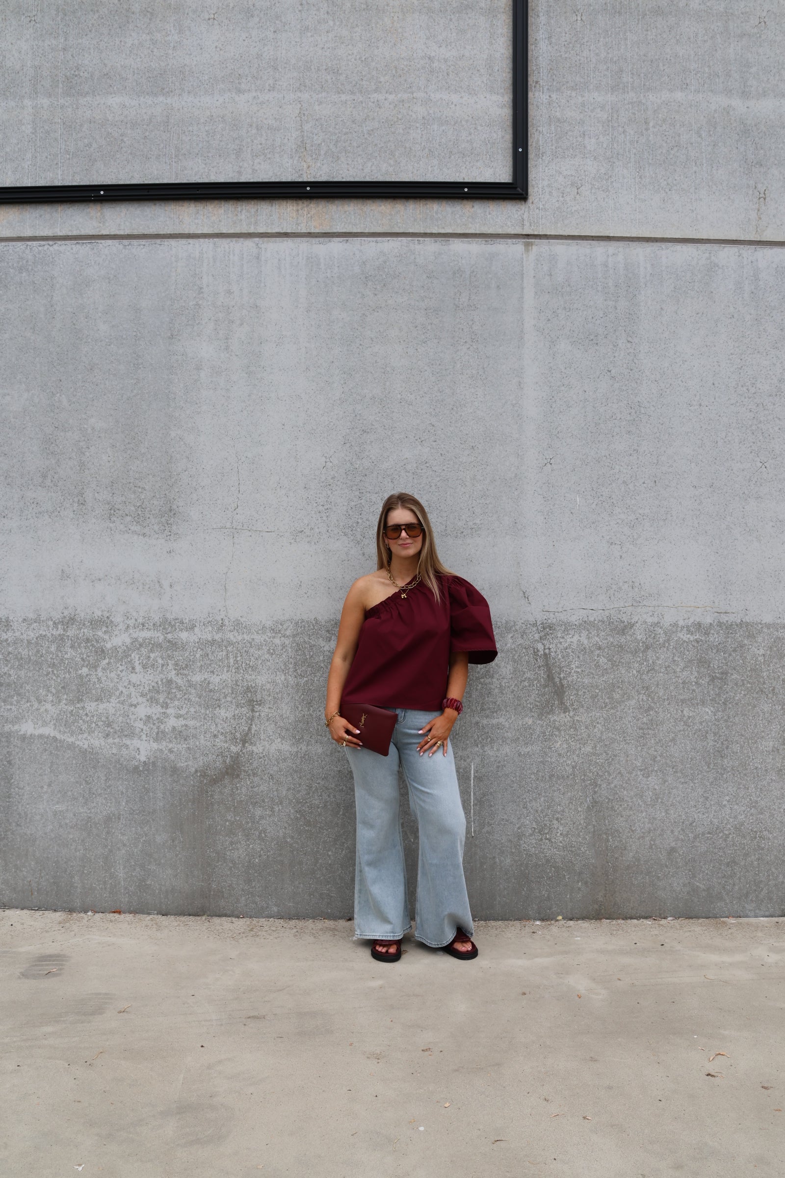 Fenna flared jeans light denim