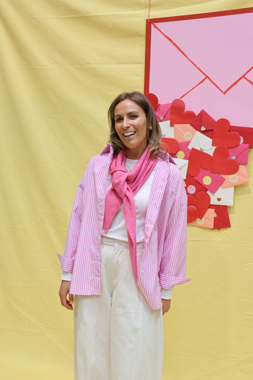 Liesel striped shirt roze