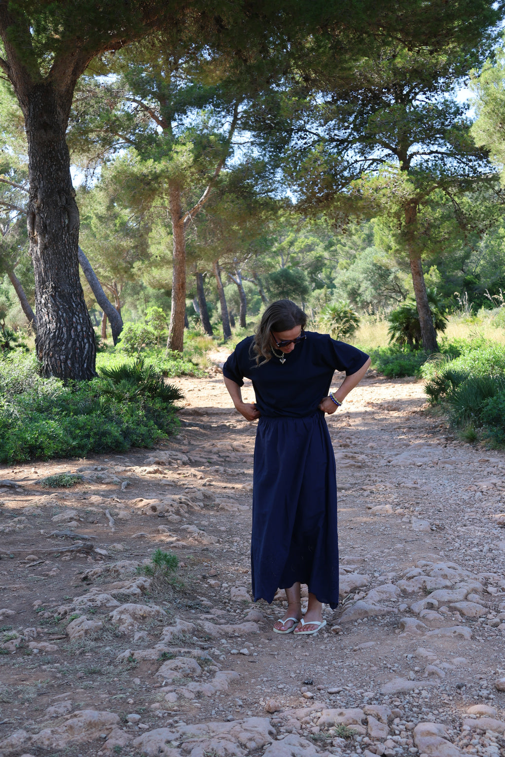 Boxy T-shirt marine