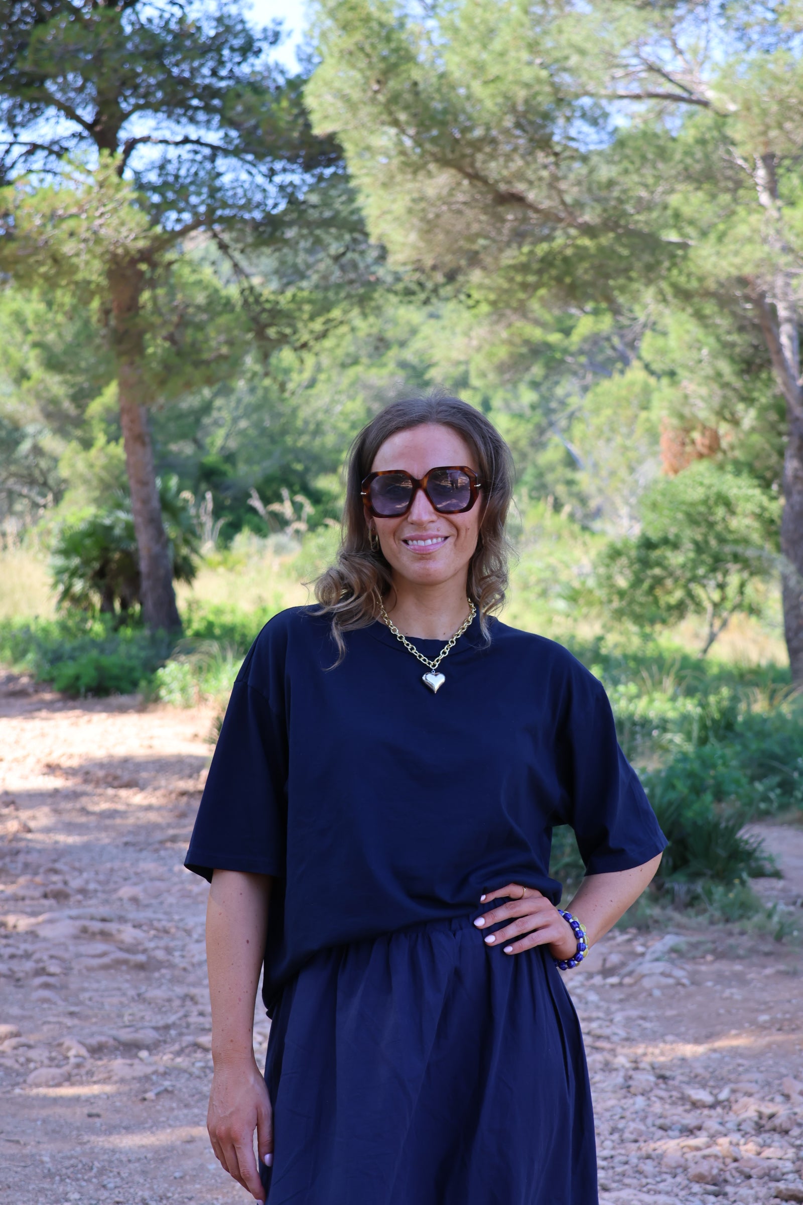 Boxy T-shirt marine