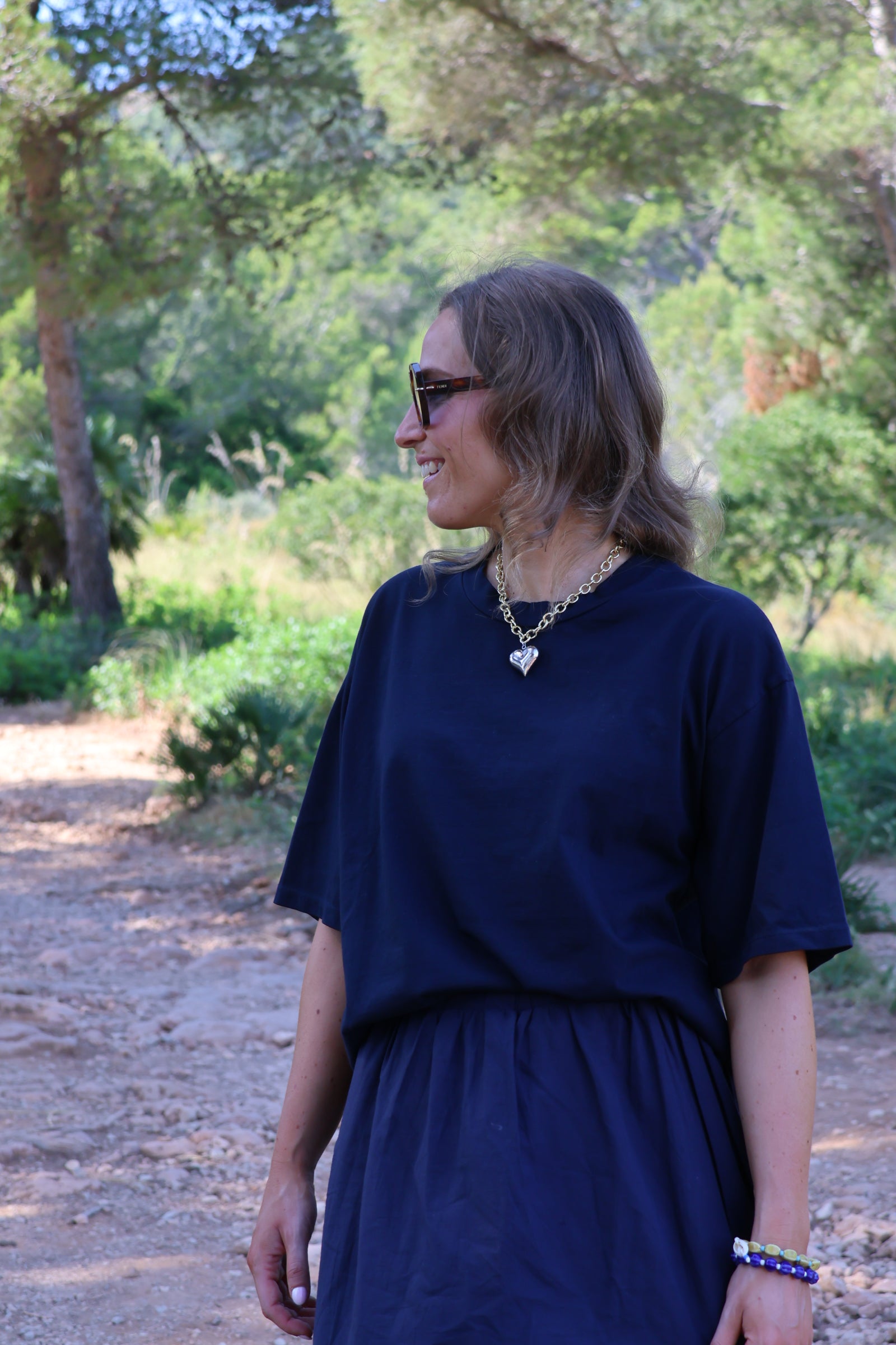 Boxy T-shirt marine