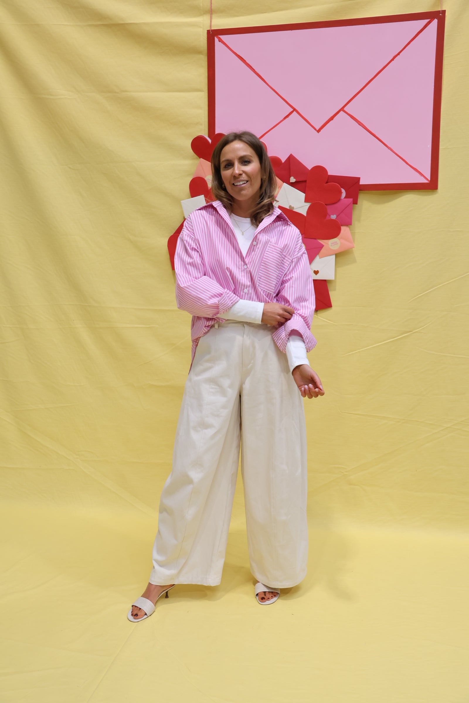 Liesel striped shirt roze