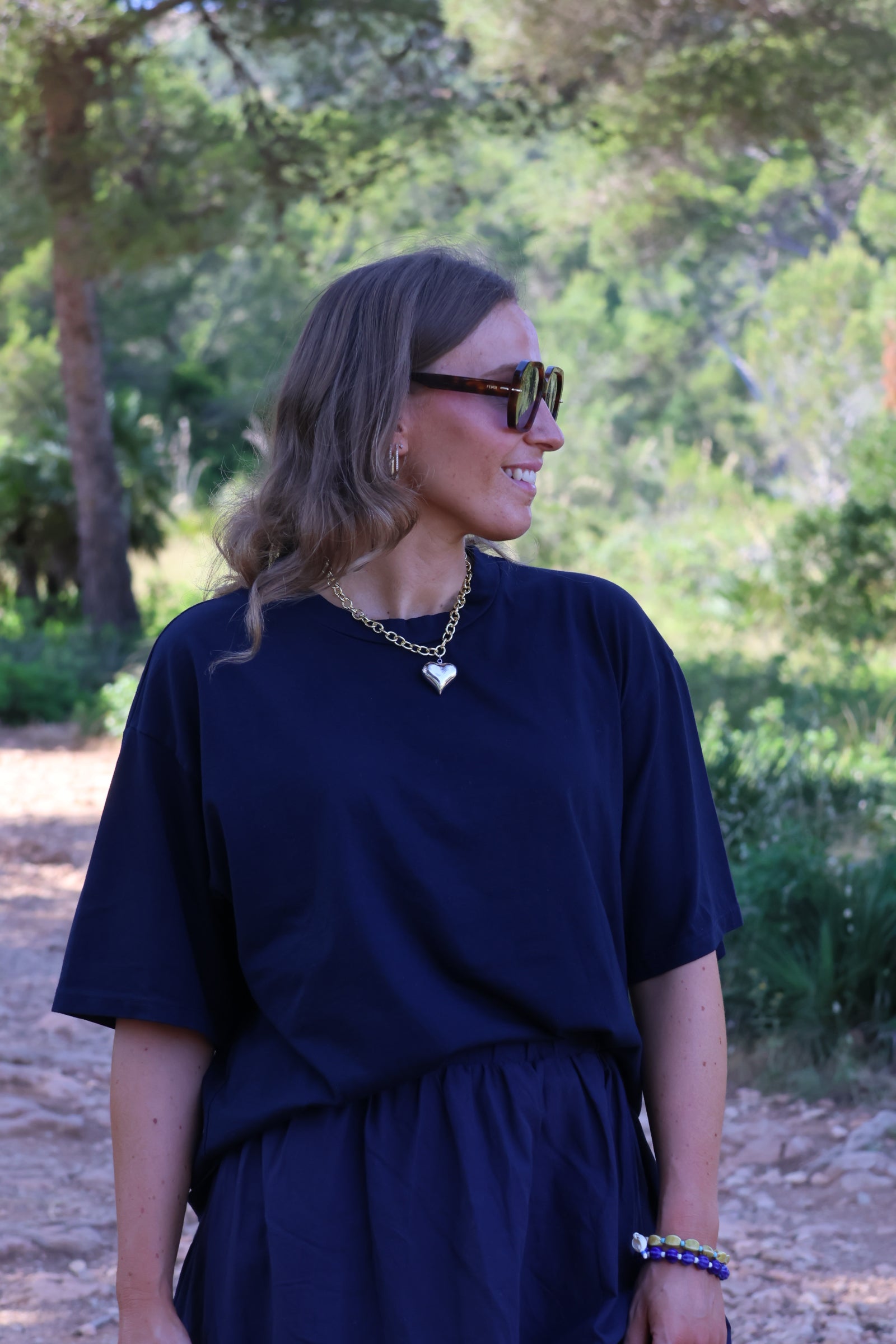 Boxy T-shirt marine