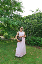 Camilla top met kant roze