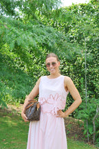 Camilla top met kant roze