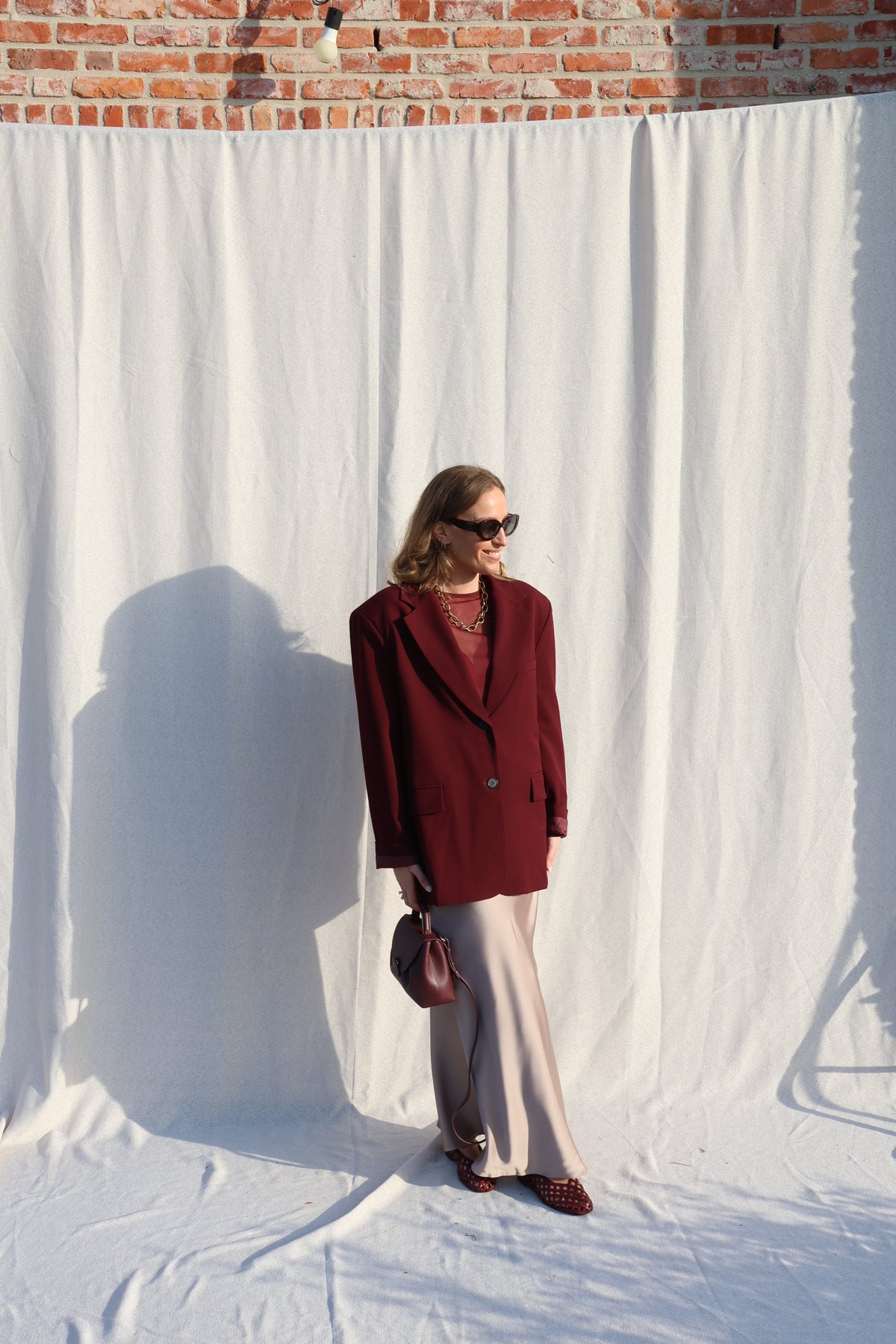 Lune blazer bordeaux