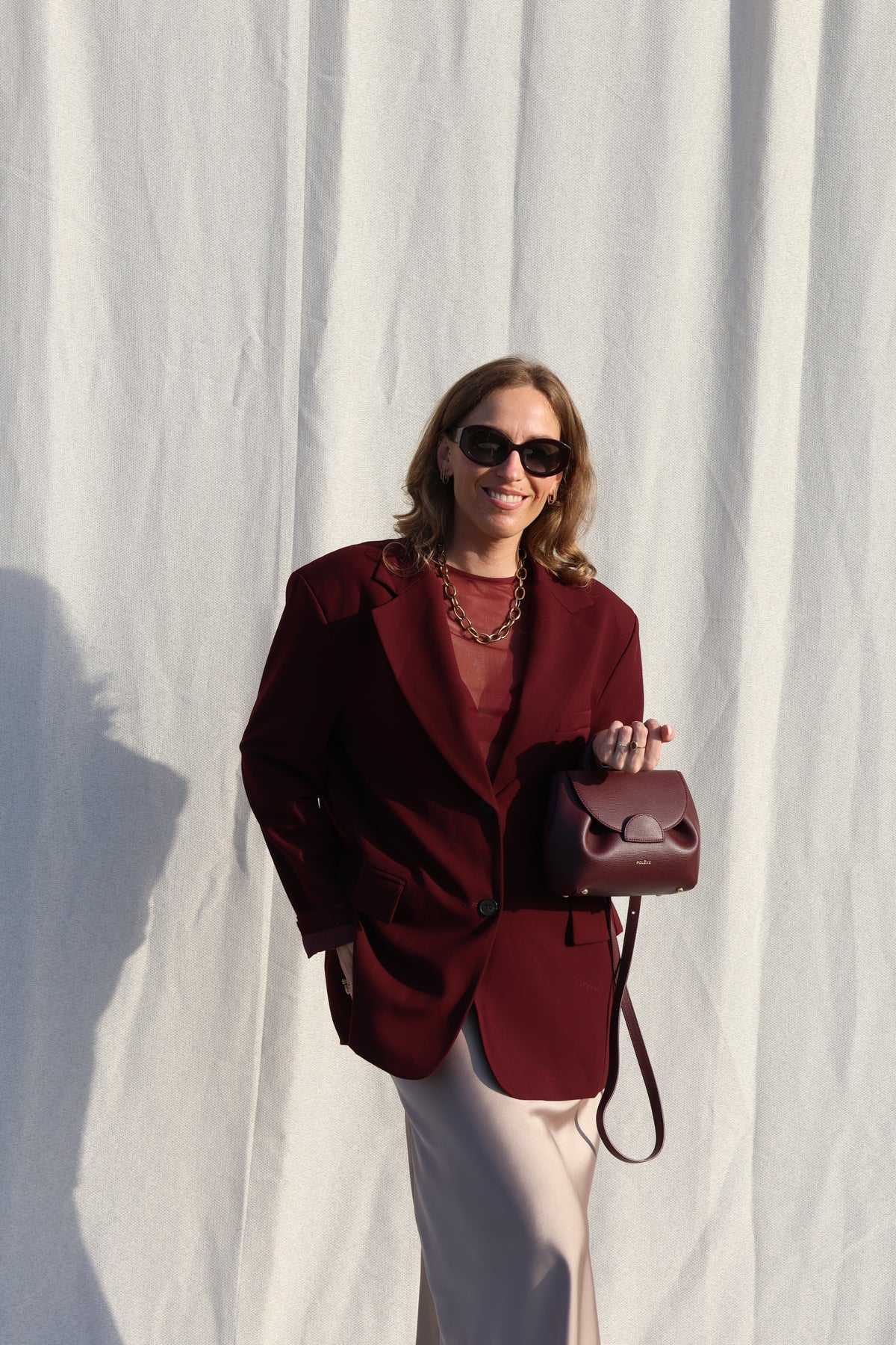 Lune blazer bordeaux